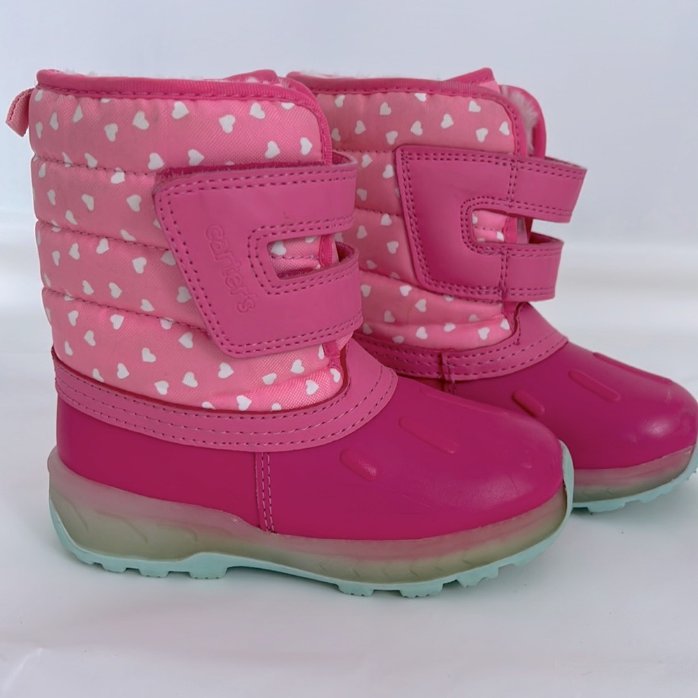 Like New Pink Carter’s Light up Snow Boots